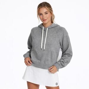 Vuori VW281 Women’s S Gray Pullover Hoodie Athletic Gym Sweatshirt Activewear